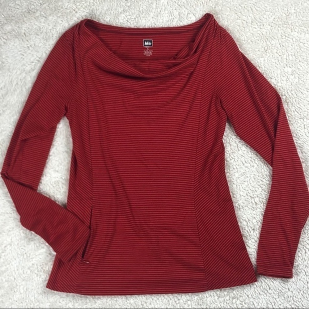 REI Drape Front Long Sleeve Shirt